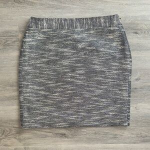 Banana Republic Black White Silver Skirt